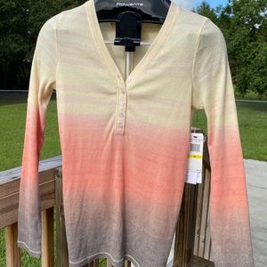 Calvin Klein Jeans yellow orange brown shirt